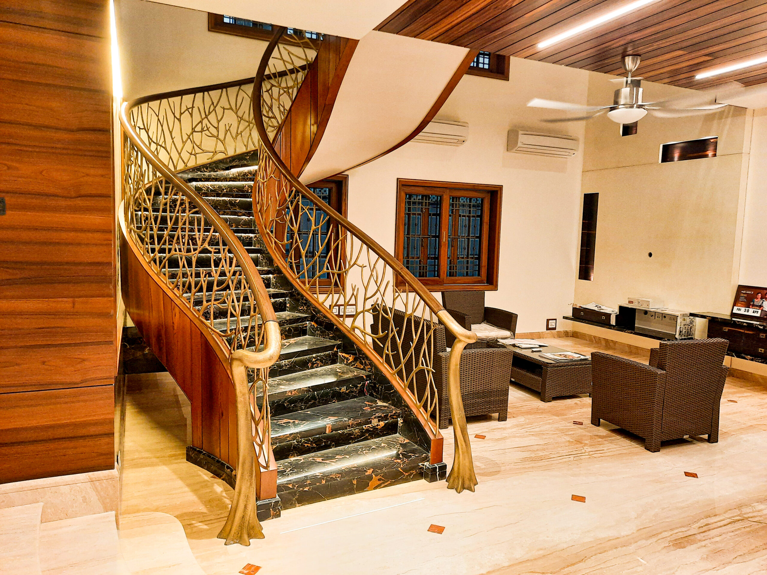 staircase railing design for home