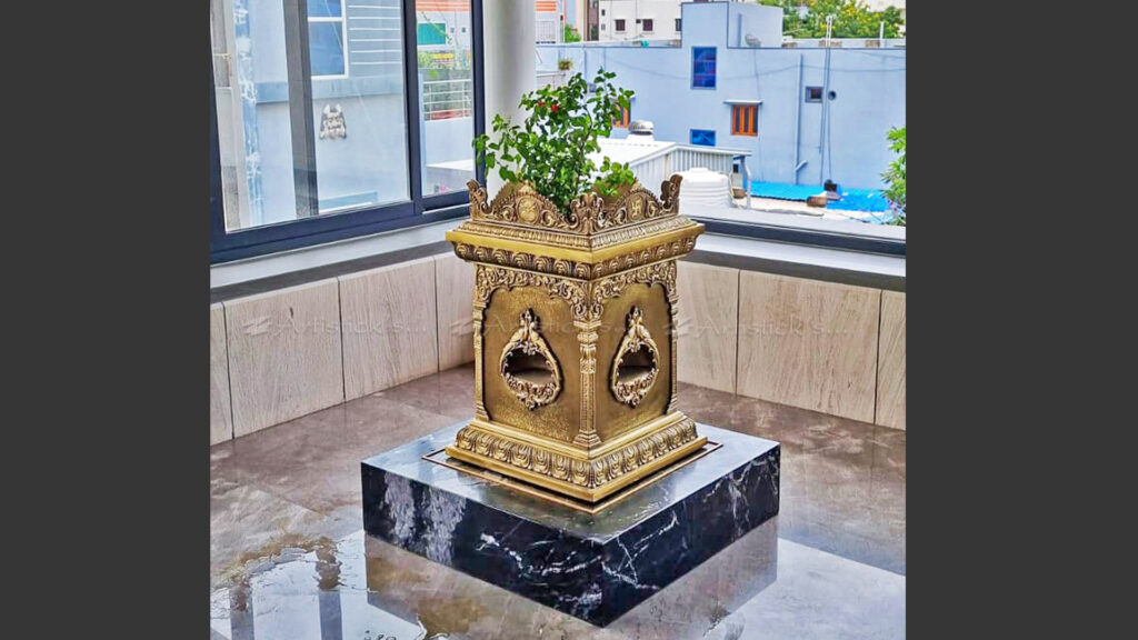 Brass Tulasi Maadam